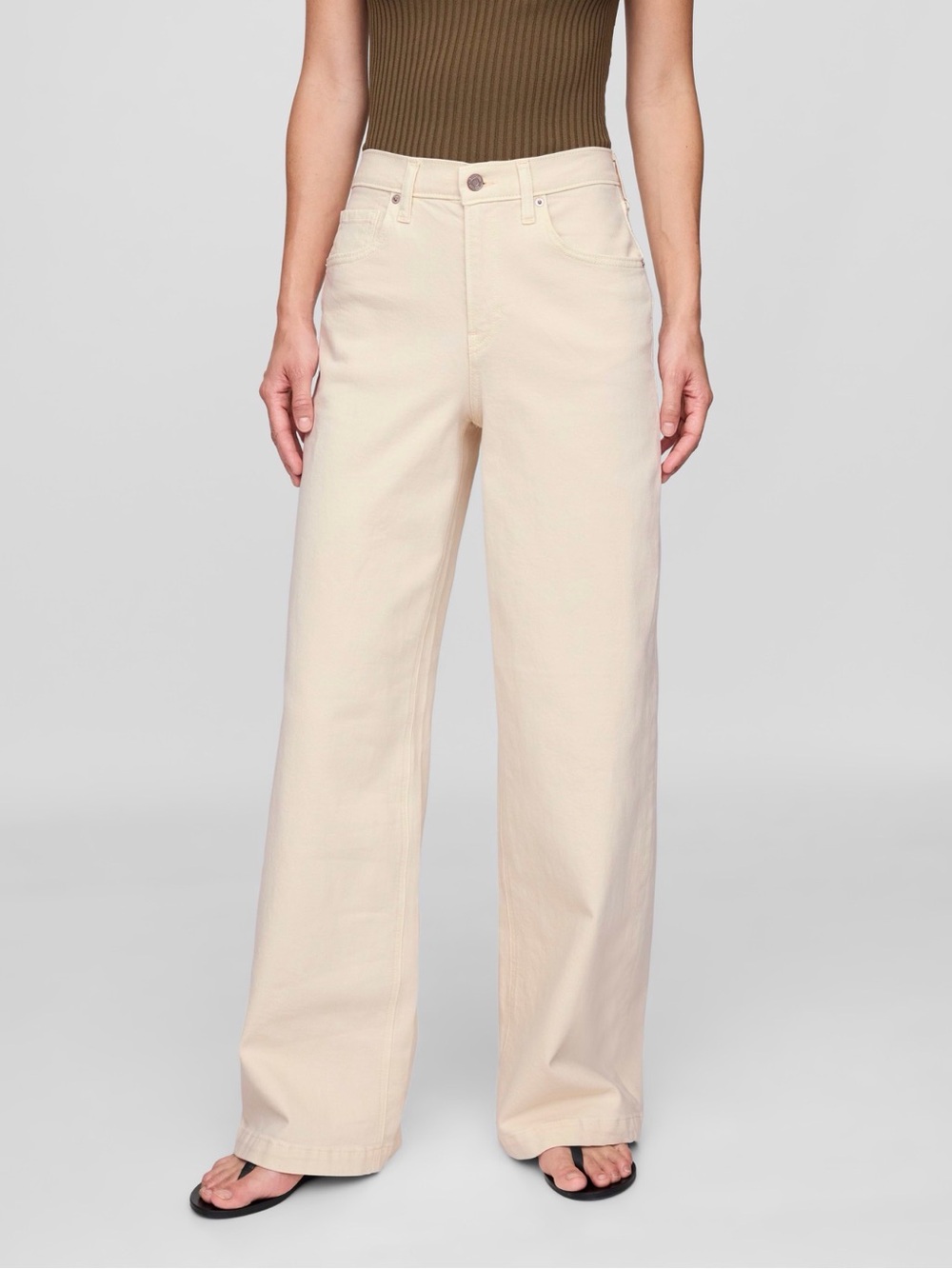 GAP High-Rise Stride Wide Leg Jeans